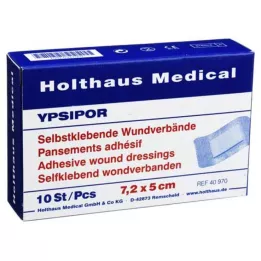 WUNDVERBAND Ypsipor sterila 5x7,2 cm, 10 st
