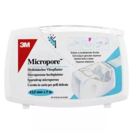 MICROPORE Icke-vävt gips 1,25 cm x 5 m med avrivning 1530NP-0SD, 1 st