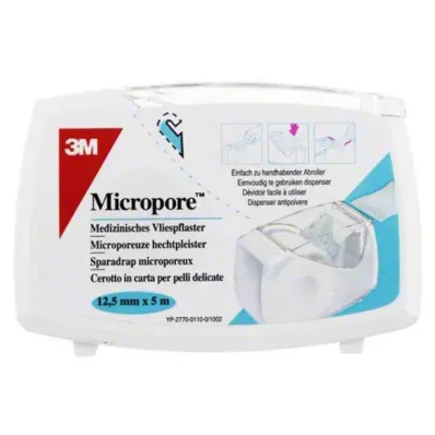 MICROPORE Icke-vävt gips 1,25 cm x 5 m med avrivning 1530NP-0SD, 1 st MICROPORE Icke-vävt gips 1,25 cm x 5 m med avrivning 1530NP-0SD, 1 st