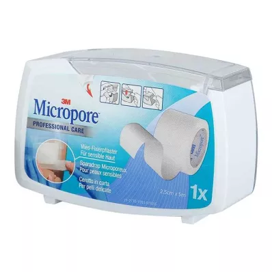MICROPORE Icke-vävd gips 2,5 cm x 5 m med avrivning 1530NP-1SD, 1 st MICROPORE Icke-vävd gips 2,5 cm x 5 m med avrivning 1530NP-1SD, 1 st