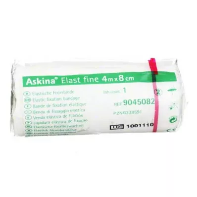 ASKINA Elast Finbandage 8 cmx4 m cellofan, 1 st