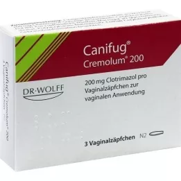 CANIFUG Cremolum 200 vaginala suppositorier, 3 st