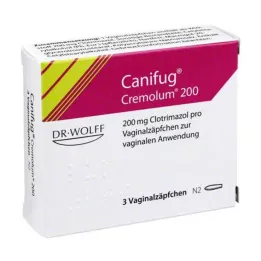 CANIFUG Cremolum 200 vaginala suppositorier, 3 st