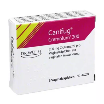 Canifug Cremolum 200 vaginala stolpiller, 3 st Canifug Cremolum 200 vaginala stolpiller, 3 st