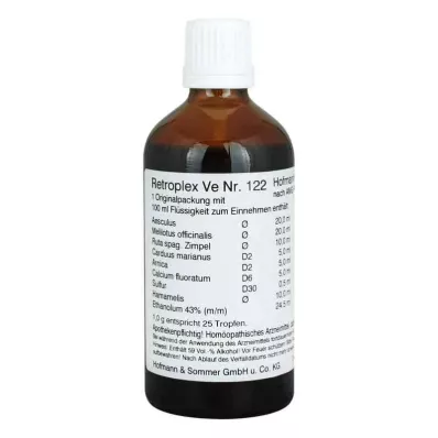 RETROPLEX VE Nr 122 droppar, 100 ml RETROPLEX VE Nr 122 droppar, 100 ml
