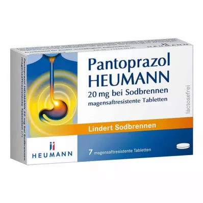 Pantoprazol HEUMANN 20 mg mot halsbränna, 7 st