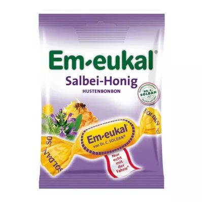 EM-EUKAL Godis salvia honung socker, 75 g