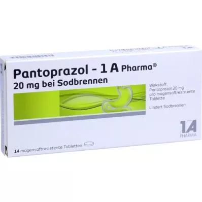 [1a Pharma 20 mg mot halsbränna msr.tab., 14 st