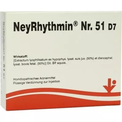 NEYRHYTHMIN Nr.51 D 7 Ampuller, 5X2 ml