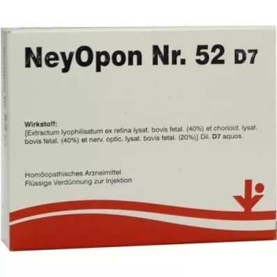 NEYOPON Nr.52 D 7 Ampuller, 5X2 ml