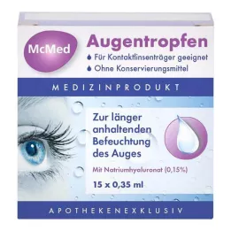 MCMED Ögondroppar, engångspipetter, 15X0,35 ml