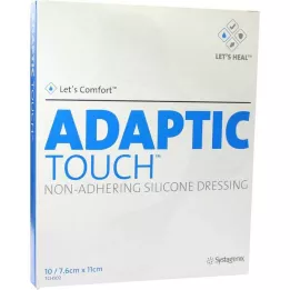 ADAPTIC Touch 7,6x11 cm icke självhäftande silikonförband, 10 st