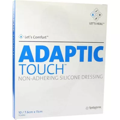 ADAPTIC Touch 7,6x11 cm icke självhäftande silikonförband, 10 st