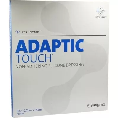 ADAPTIC Touch 12,7x15 cm icke självhäftande sårförband av silikon, 10 st