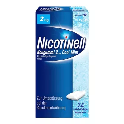 NICOTINELL Tuggummi Cool Mint 2 mg, 24 st NICOTINELL Tuggummi Cool Mint 2 mg, 24 st