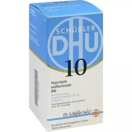 BIOCHEMIE DHU 10 Natrium sulfuricum D 6 tabletter, 420 st