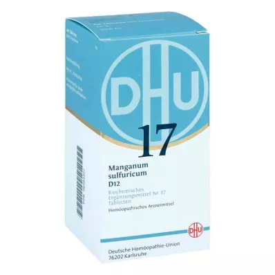 BIOCHEMIE DHU 17 Manganum sulphuricum D 12 tbl, 420 st
