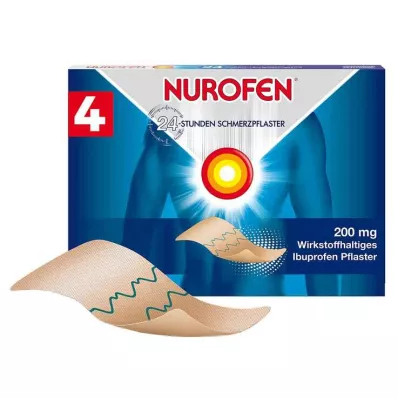 NUROFEN 24 timmars smärtplåster 200 mg, 4 st