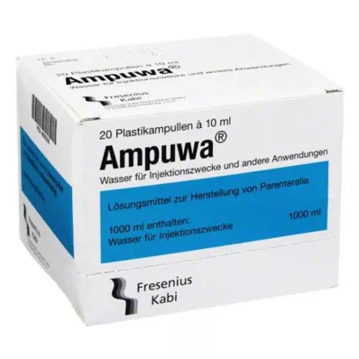 Ampuwa plastampuller injektions-/infusionslösning, 20X10 ml