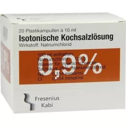 KOCHSALZLÖSUNG 0,9% Pl.Fresenius injektionsvätska, lösning, 20X10 ml