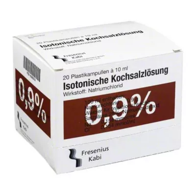 KOCHSALZLÖSUNG 0,9% Pl.Fresenius injektionsvätska, lösning, 20X10 ml