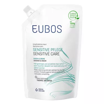 EUBOS SENSITIVE Dusch &amp; Påfyllning av kräm, 400 ml