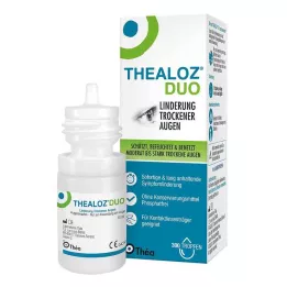 THEALOZ Duo ögondroppar, 10 ml