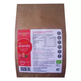 ACEROLA 100% organiskt rent naturligt Vit.C-pulver, 500 g