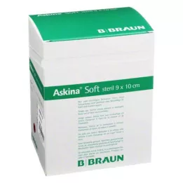 ASKINA Mjukt sårförband 9x10 cm sterilt, 50 st