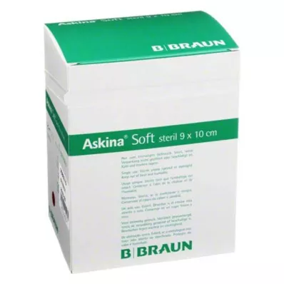 ASKINA Mjukt sårförband 9x10 cm sterilt, 50 st ASKINA Mjukt sårförband 9x10 cm sterilt, 50 st