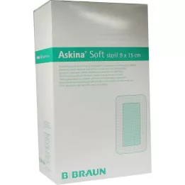 ASKINA Mjukt sårförband 9x15 cm sterilt, 40 st