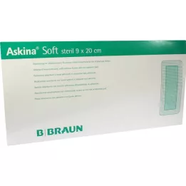 ASKINA Mjukt sårförband 9x20 cm sterilt, 30 st