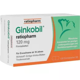 GINKOBIL-ratiopharm 120 mg filmdragerade tabletter, 120 st