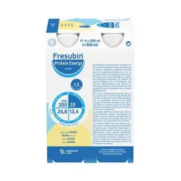 FRESUBIN PROTEIN Energi DRINK Vaniljdryck, 4X200 ml