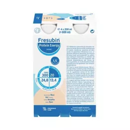 FRESUBIN PROTEIN Energi DRINK Nötdryck Flaska, 4X200 ml