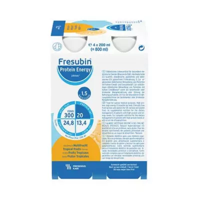 Fresubin Protein Energy Drink Multifruit Tr.Fl., 4X200 ml