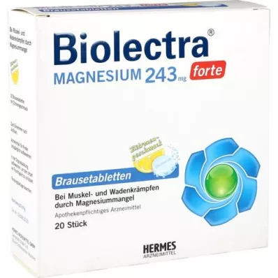 BIOLECTRA Magnesium 243 mg forte Citron Br. tbl, 20 st