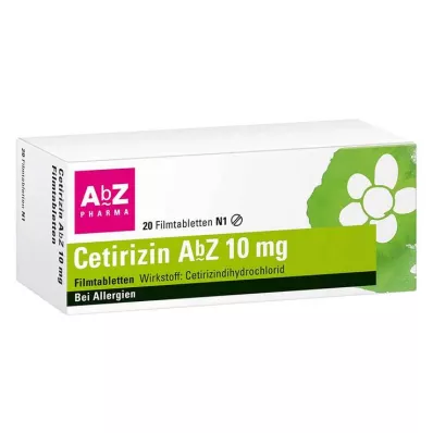 CETIRIZIN AbZ 10 mg filmdragerade tabletter, 20 st CETIRIZIN AbZ 10 mg filmdragerade tabletter, 20 st