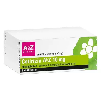CETIRIZIN AbZ 10 mg filmdragerade tabletter, 100 st CETIRIZIN AbZ 10 mg filmdragerade tabletter, 100 st