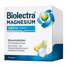 BIOLECTRA Magnesium 243 mg forte Lemon Br. tbl, 40 st