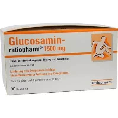 GLUCOSAMIN-RATIOPHARM 1500 mg Plv.z.H.e.L.z.Einn., 90 st