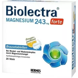 BIOLECTRA Magnesium 243 mg forte Orange brustabletter, 20 st