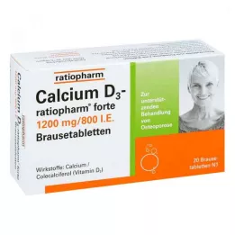 CALCIUM D3-ratiopharm forte brustabletter, 20 st