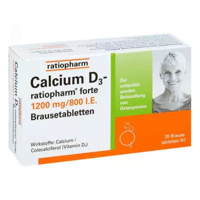CALCIUM D3-ratiopharm forte brustabletter, 20 st