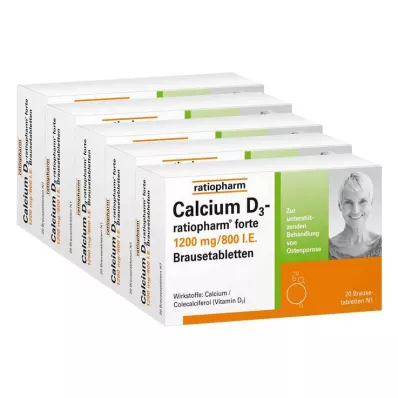 CALCIUM D3-ratiopharm forte brustabletter, 100 st CALCIUM D3-ratiopharm forte brustabletter, 100 st