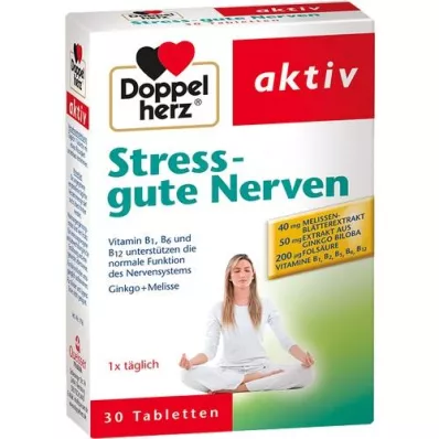 DOPPELHERZ Stress good nerves tabletter, 30 st
