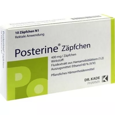 POSTERINE Suppositorier, 10 st