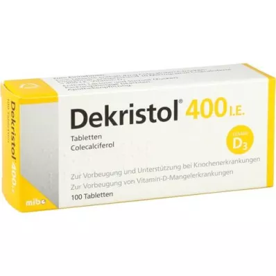 DEKRISTOL 400 I.E. tabletter, 100 st