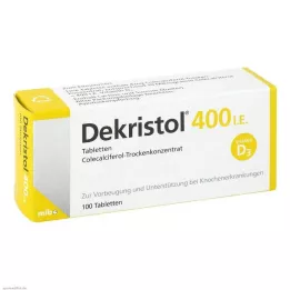 DEKRISTOL 400 I.E. tabletter, 100 st