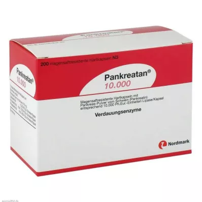 Pankreatan 10 000 gastroresistenta kapslar, 200 stycken Pankreatan 10 000 gastroresistenta kapslar, 200 stycken